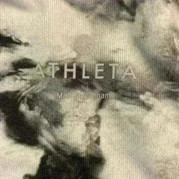 Athleta Chaturanga Grey and White Floral Legging - Picture 4 of 8